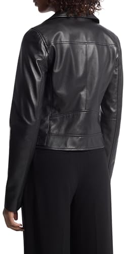 Michael Kors Women's Leather Moto Jacket2