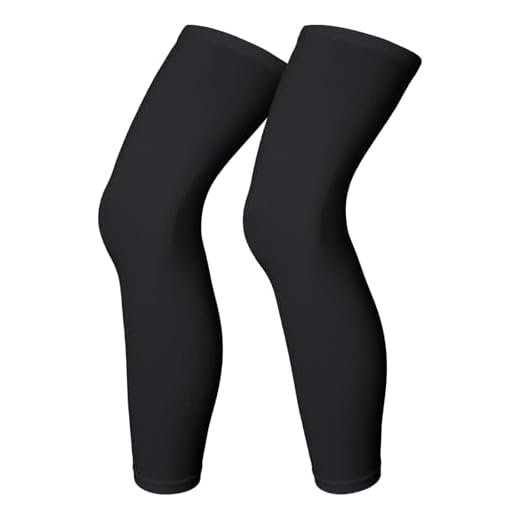 YUEXNKO Manches de Compression de Jambes,Manchon de jambe,Maintien De Compression Genoux Anti Uv, Leg Warmers,Paires Chaussettes Été Homme Femme pour Sport Course, Jogging, vélo, Fitness (Noir, S)