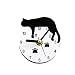 XY-M Gatito Dormir Estéreo Refrigerador Reloj Moda Creativo Refrigerador Magnético Mensaje Pegatinas Continental Refrigerador Pared Reloj De Pared