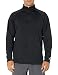Champion Men's Performance Quarter Zip Fleece Jacket, Black/Black, Large