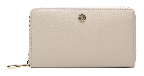 Porte-monnaie Alexandria Esquire cuir beige idéal pour petit sac