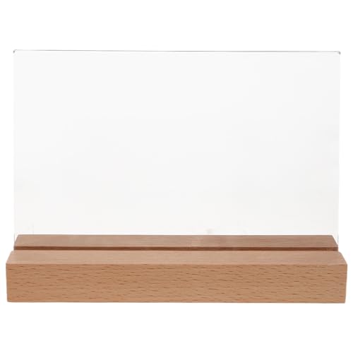 Support de table en acrylique transparent porte-nom horizontal et chevalet de table de bureau