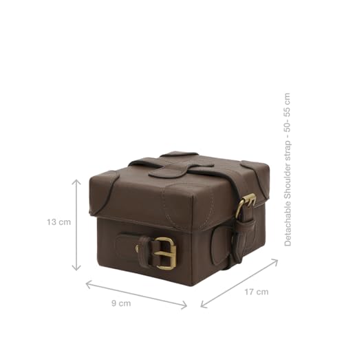 Hidesign brown leather sling bag – image 2