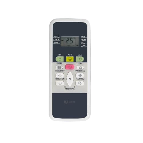 Image of 7SEVEN Compatible AC Remote for Hitachi Split AC and Window Air Conditioner The Model of Remote Control is 220A, Exact Match with Original Remote No Pairing Required use New AAA Alkaline Battery.