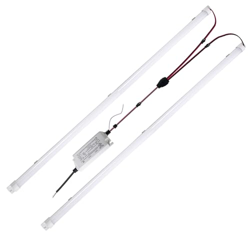 jimwhen 4FT Magnetic LED Troffer Retrofit Kit, 2x4 FT LED Retrofit Kit,36W,5000K Daylight White,Super Bright 5400LM,0-10V Dimmable,T8 T10 T12 Fluorescent Replacement,UL Cert,Quick Easy Install by jimwhen - Used condition - US$24.26