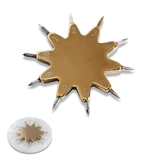 Hardness Test Kit, 1-10 Scale Tester Pen for Mineral and Rock Identification, Essential Tool for Geologists and Collectors, Ideal for Diamond and Tile Testing