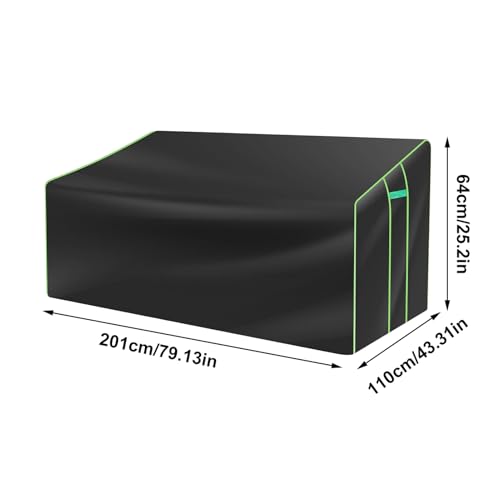 Bâche de protection de banc extérieur 110x64cm étanche pour canapé de cour et terrasse - 3