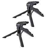SECFOU 2 Stück Mini Stativ Tragbar Kompakt Palm Kamera und Smartphone Selfie Halter Flexibel für Live Streaming Vlogging Outdoor Fotografie und Videoaufnahmen