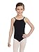 Capezio Big Girls' Team Basic Camisole Leotard W/ Adjustable Straps,Black,L (12-14)