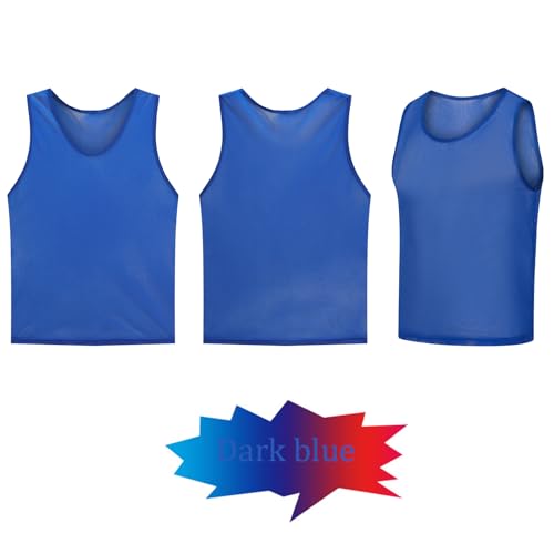 STLTYYP Colete esportivo de malha Pinnies Scrimmage Team Practice Vest para crianças para adolescent