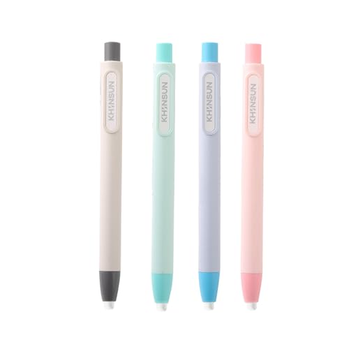 Viiotu Retractable Pen Style Eraser 4 Pack, Refillable Eraser Pen,Push Design Pencil Eraser for Kids,Great School Present for Children and Offices