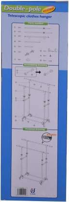 NC® Double Pole Telescopic Stainless Steel Adjustable Cloth Rack/Stand offers donot miss