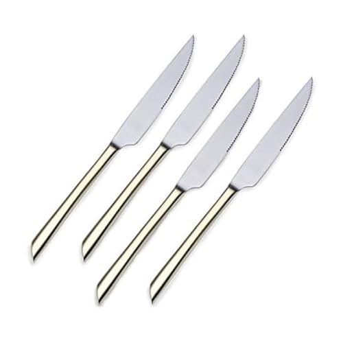 Towle Living Wave Gold-Plated Stainless Steel Steak Knife, Set of 4