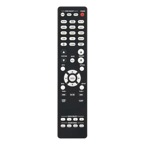Télécommande Denon AVR-X6800H AIDITIYMI RC-1256 avec touches de navigation complètes