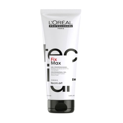 L'Oréal Professionnel Flexibles Haargel für einen optimalen Halt den ganzen Tag über, ohne das Haar zu fetten oder schwer zu machen, Tecni.ART, Fix Max Gel, 200ml