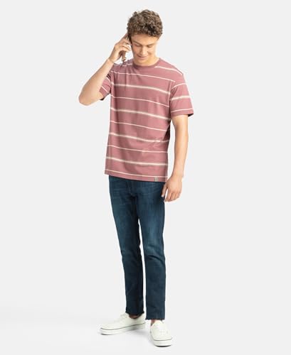 Image of Jockey 2715 Men Super Combed Cotton Rich Striped Round Neck Half Sleeve T-Shirt