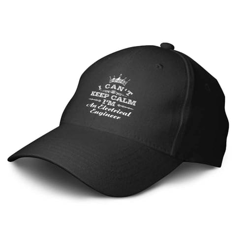 Mom and Dad Hats I Can't Keep Calm I'm an Electrical Engineer Casquette Cool Hats for Men Funny Words Cap, couleur, M