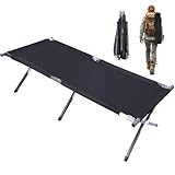 YSSOA Camping Cot, Sleeping Cots for Adults with Storage Bag, Portable and Lightweight Cot Bed for Outdoor Traveling, Hiking, Office Nap, Easy to Set up, 1 Pack