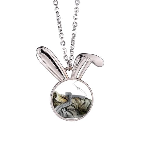Collier lapin chinois symbole de chance et souvenir de La Grande Muraille