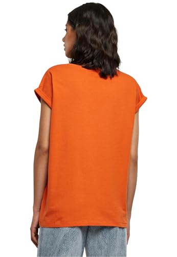 Urban Classics Ladies Extended Shoulder Tee, Camiseta Mujer, Rust Orange, M