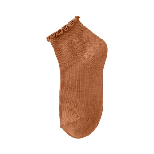Generisch Cómodas pantuflas de calcetines para mujer y hombre, zapatos suaves de punto doble para interiores y exteriores, zapatos cómodos para todo el mundo, marrón, Talla única