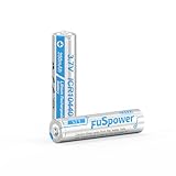 Fuspower ICR 10440 Batteries 10440 Lithium Battery AAA Lithium Battery 3.7V Rechargeable Batteries 350mAh for Doorbells, Headlamps, Flashlights & More (2 Count (Pack of 1))
