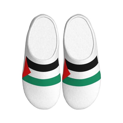 Pantoufles d'hiver Palestine chaudes homme femme chaussons peluche antidérapants EdWal