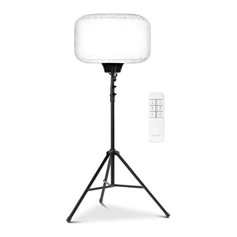 SeeDevil 150 Watt LED Balloon Light Kit, 150 Watt, 120 Volt, 19,500 Lumen, 5000K, 6.5 Ft Tripod, Glare Free Indoor/Outdoor Area Light, Remote Dimmable Portable LED Light Cover