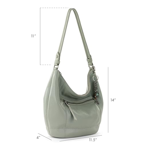 Image of The Sak Sequoia Hobo Bag - Premium Large Leather Women's Handbag for Everyday & Travel - Durable Purse With Zipper Pocket