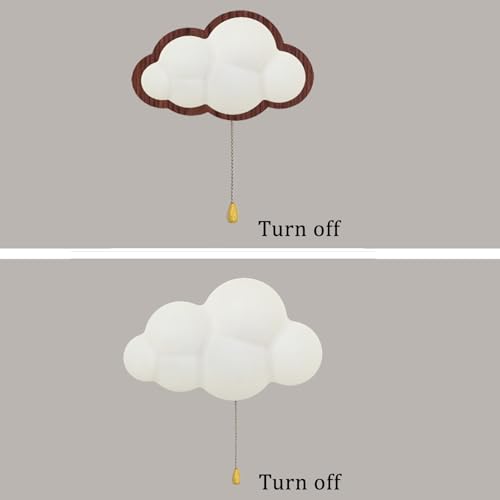 Lámparas de Pared para Dormitorio con Interruptor de Tracción y Luz Cálida para Bebés 4