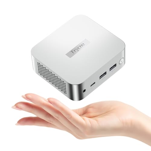 Trycoo WI-9 Mini PC N150(3.6GHz, beat N100/N97/N95), 16GB DDR4 RAM 512GB PCIe M.2 NVMe SSD,Mini Computer with 4K Triple Display/Type C/WiFi 5/BT4.2/RJ45 Ethernet