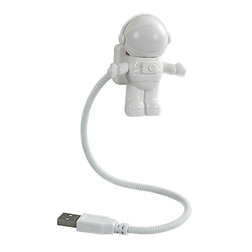OSOLADY Creative Spaceman Led USB Light Flexible Astronaut Lamp for Laptop and Computer Use Portable Night Light for Boys and Girls and Adults for Birthdays and Holidays