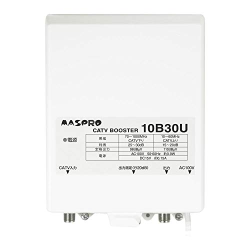 マスプロ ブースター Amazon.co.jp: マスプロ電工 CATVブースター 30dBタイプ 上り