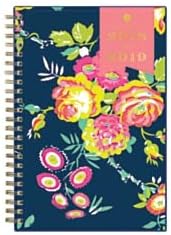 Blue Sky Day Designer for 2018-2019 Academic Year Weekly & Monthly Planner, Flexible Cover, Twin-Wire Binding, 5' x 8', Peyton Navy Design