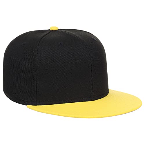 Image of Lids Blank Premium Full Court w /Colored Under Visor Fitted Cap