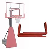 JYHHCYS Backboard Protective Strip, Lightweight Backboard Edge Guard for Hoop Padding, Shock-Absorbing Protective Strip with Screws Easy Installtion, Cold & Heat Resistant(Red)
