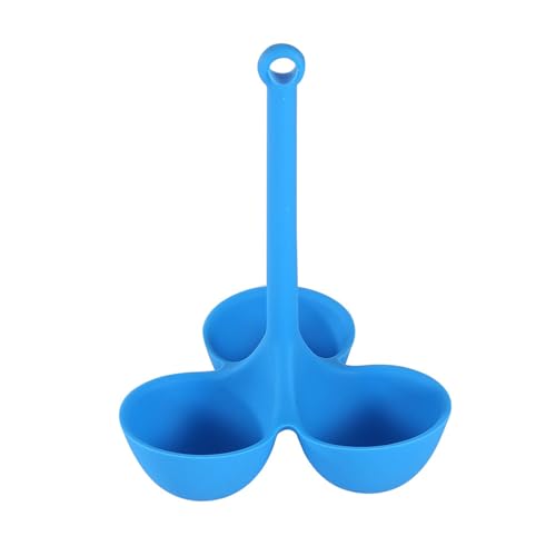Uqezagpa Moldes flexibles para hervir huevos con textura de silicona para cocinar fácilmente huevos