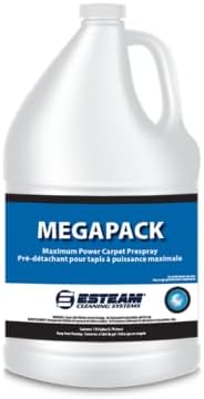 ESTEAM Megapack, Maximum Power Carpet Prespray, Ultra-Concentrated Preconditioner, VOC compliant, 1 Gallon