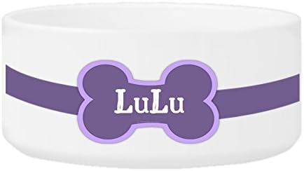 Personalized Large Dog Bowl - Colorful Bones