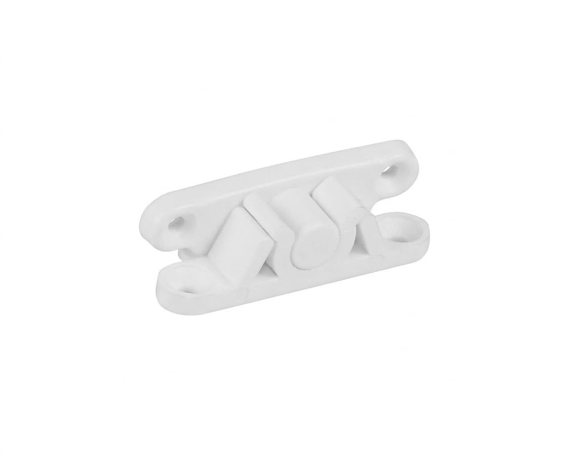 17x25 mm Plastik Sineklik ÇıtÇıt 5 Adet - Beyaz Renk Pencere ve Kapı Sinekliği Yedek Parçası - Dayanıklı Plastik Sineklik Tamir Takımı Aksesuarları - Kolay Montaj Sineklik ÇıtÇıt