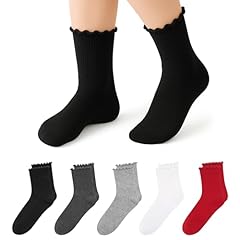 5 Pairs (Black,light Grey,charcoal,true White,red)