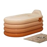 Inflatable Bathtub - Full-Body Soaking Tool, Durable Blow-Up Tub For Shower | Portable Inflatable Tub For Apartment, Home, Hotel, Spa, Relaxation, Recovery, Athletes, Men, Women
