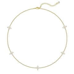 Gold Flower Diamond Necklace