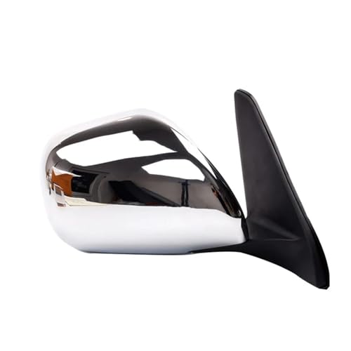 Chrome 5-PINS With Electric Folding Rearview Side Mirror Assembly Assy Compatible For Toyota Land Cruiser Prado 120 FJ120 LC120 2003-2009(Only Right)