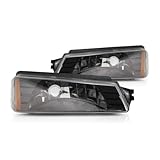 For 2002-2006 Chevy Avalanche 1500 Pair Park/Signal Lights Driver and Passenger Side Unit Includes signal lamp; w/body cladding GM2520184 GM2521184 For 15077336 15077337