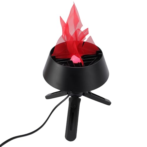 Syrisora Luz Colgante de Fuego de Fogata, Fuego Artificial Luz LED de Fogata, Luz de Efecto Realista Falsa Mesa Colgante Lámpara de Fuego Artificial para (Enchufe de la UE 220V)