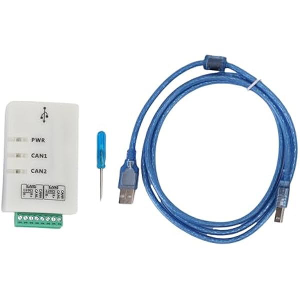 Generic Intelligent USB to CAN Adaptor Dual Channel CAN Bus Analyzer Debugger with Isolation for Automotive Calibration USBCAN-2A 1 Small New Generation Vehicle Tool