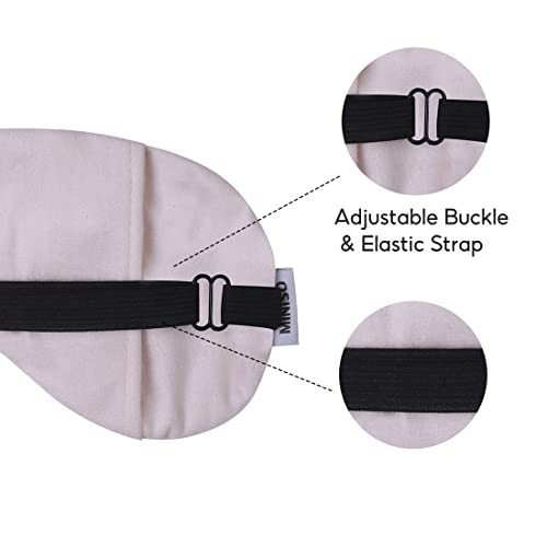 Image of MINISO Eye Mask for Sleeping, Super Soft Cozy Adjustable Strap Sleeping Eye Mask, Blindfold for Travelling, Night Sleeping and Nap, Leopard