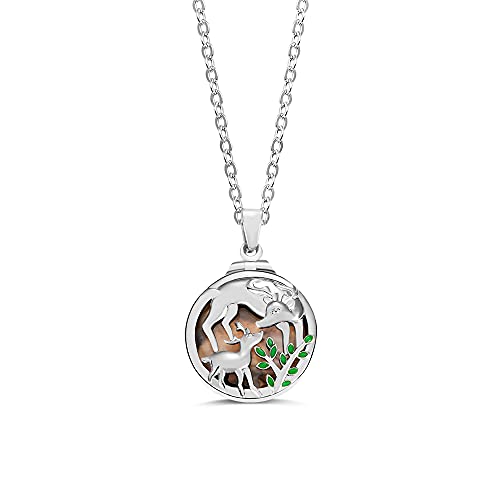 Product Image of the AILIN Hollow Deer Custom Photo Locket Necklace For Women Brass Personalized Engraved Memorial Picture Locket Pendant Necklace Inspirational Jewelry Birthday Mother Day Christmas Gifts For Her
