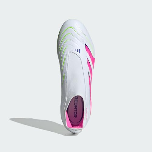 adidas Performance Predator League LL FG Celestial Victory Weiß weissrosagelb, 47 1/3 Unisex – Ansicht 4